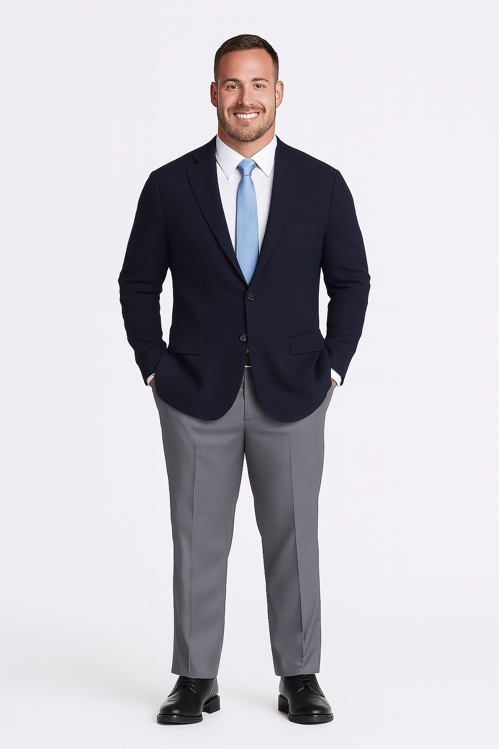 Men's Blazer Poly/Visco Slim fit Navy #205 (Vente Finale)