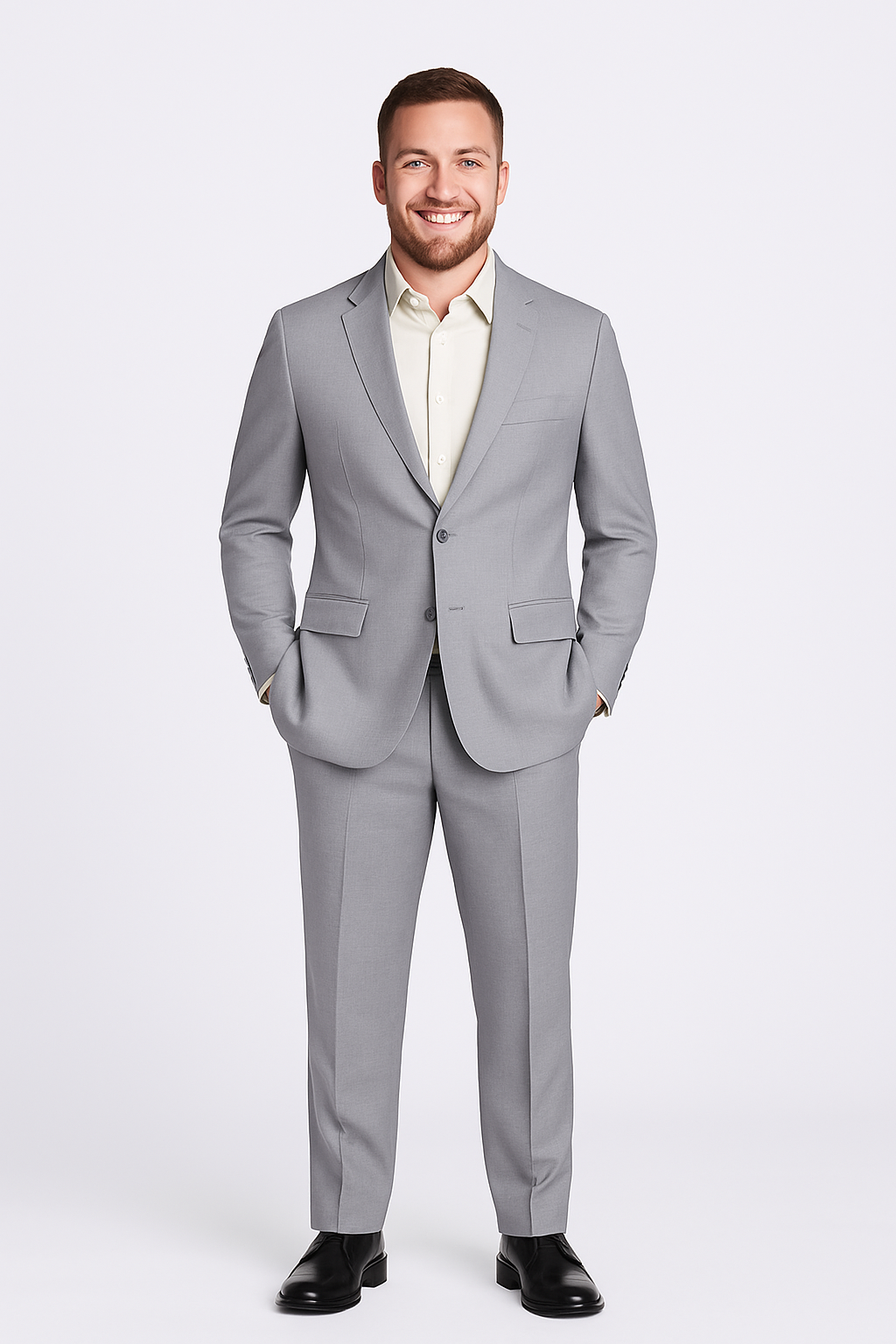 Raffael Uomo Men Suit regular cut Poly/Visco/Spandex 2pcs. GCCB