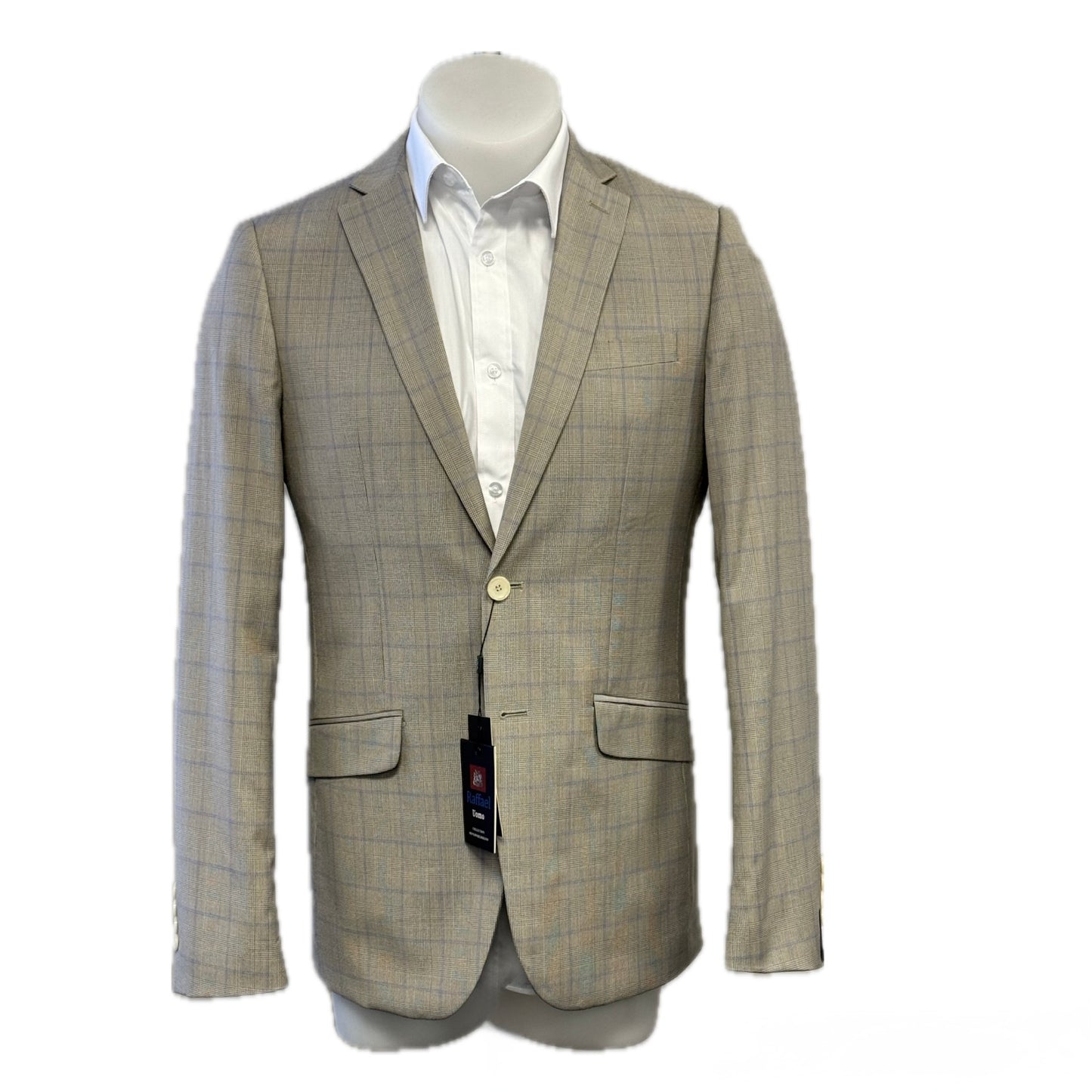 Men's Blazer Poly/Visco Pinstripe Regular pocket Casual Wear Beige #Blz-LY6017-19 (Vente Finale)