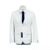 Blazer White Men Tuxedo and Suit Slim fit cut Poly/Visco/Spandex
