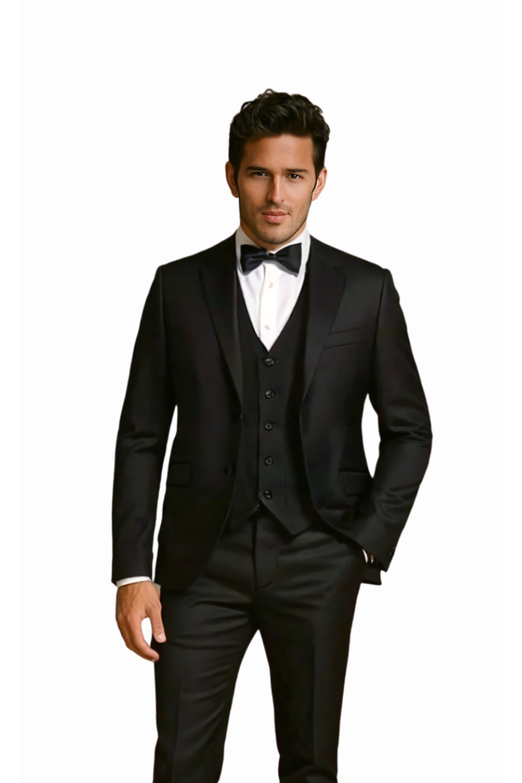 Raffael Uomo Men Tuxedo Slim fit cut Poly/Visco/Spandex 3pcs. BN