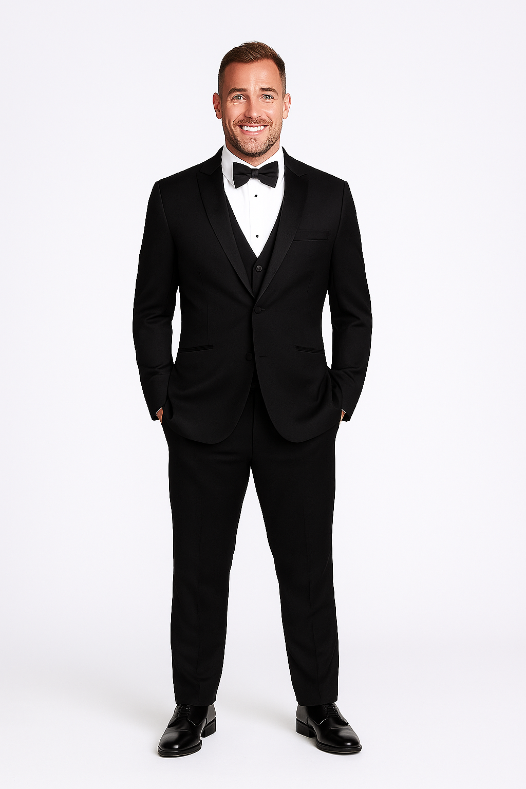 Raffael Uomo Men Tuxedo Slim fit cut Poly/Visco/Spandex 3pcs. (Oversize) BN