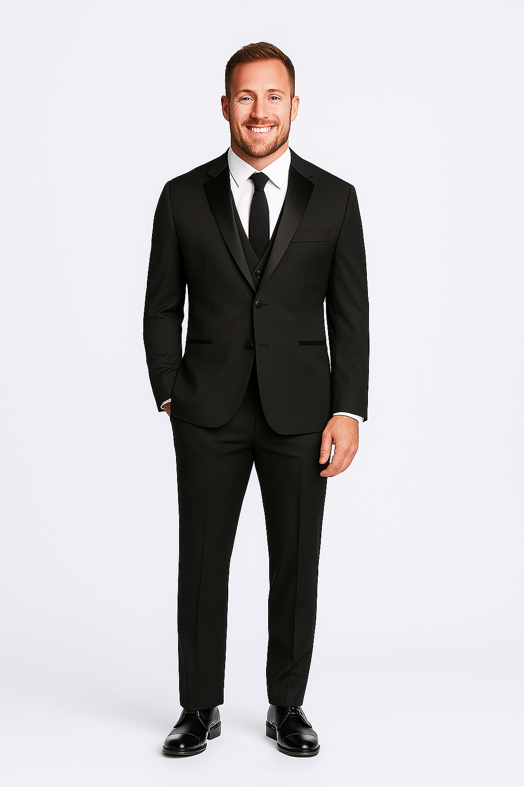 Raffael Uomo Men Tuxedo Slim fit cut Poly/Visco/Spandex 3pcs. (Oversize) BN