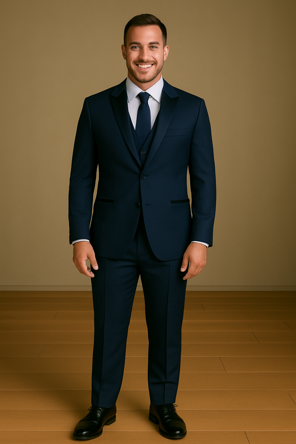 Raffael Uomo Men Tuxedo Slim fit cut Poly/Visco/Spandex 3pcs. (Oversize) BN