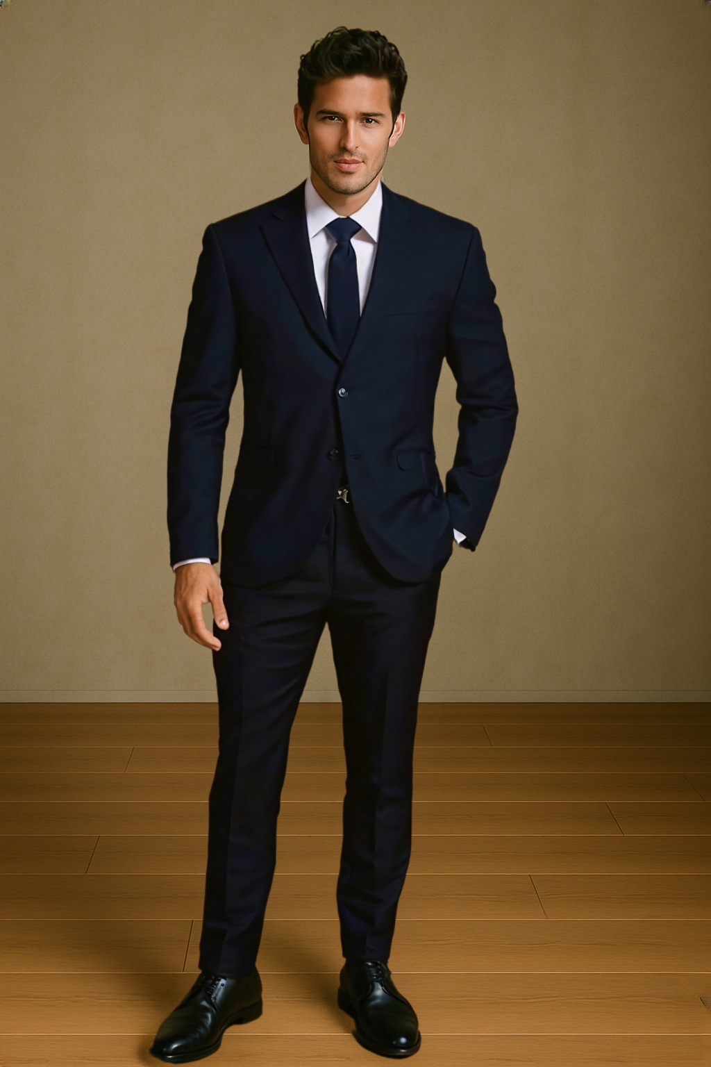 Raffael Uomo Men Suit regular cut Poly/Visco/Spandex 2pcs. BN