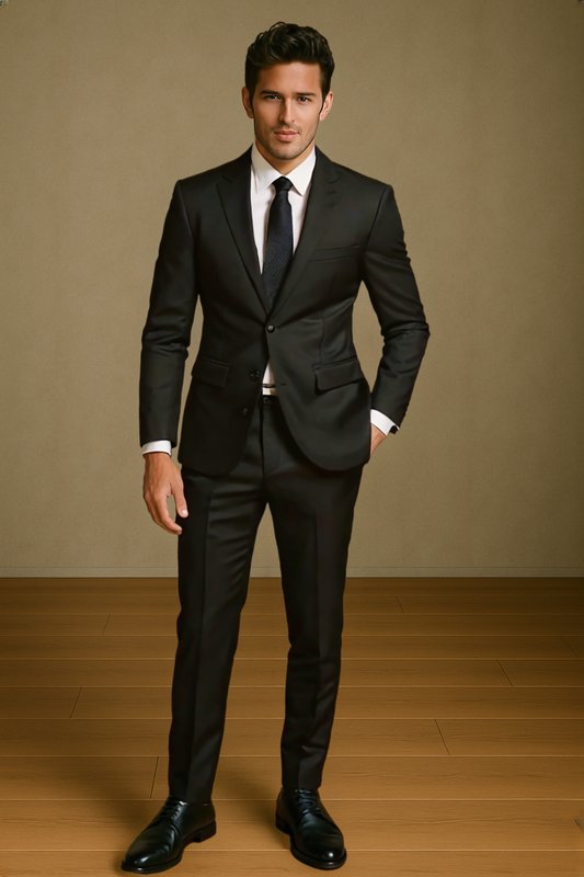 Raffael Uomo Men Suit Slim fit cut POly/Visco/Spandex 3pcs. (Oversize) BNCG